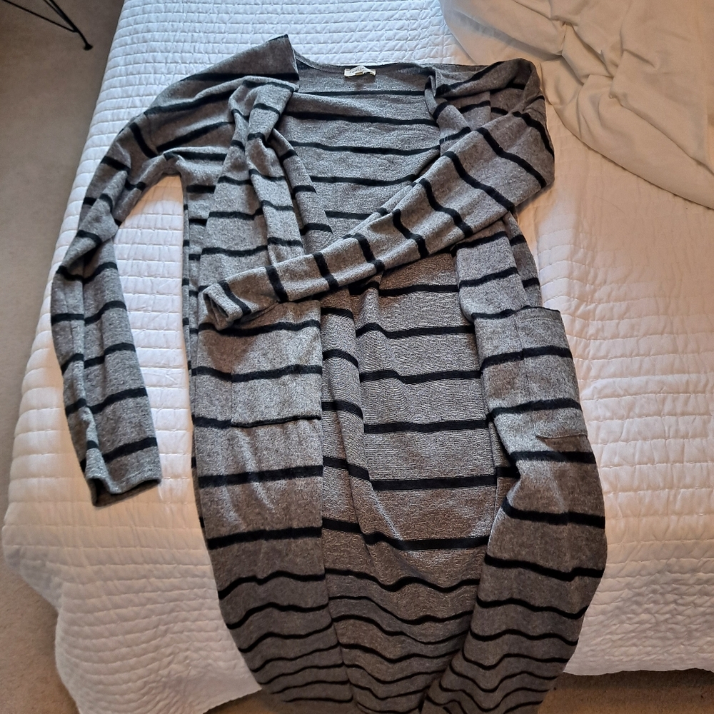 Floor length cardigan